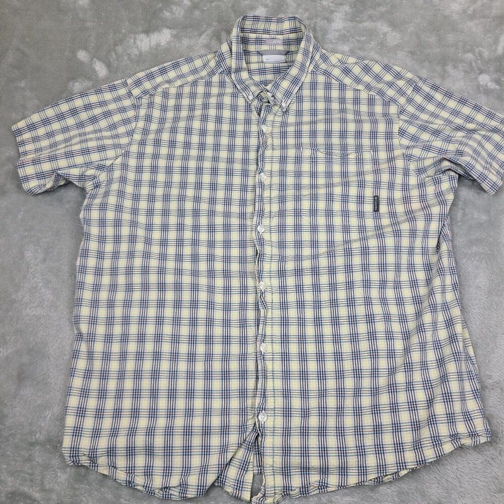 Columbia Shirt Men's Sportswear Company Plaid Button Down Size 2XL
